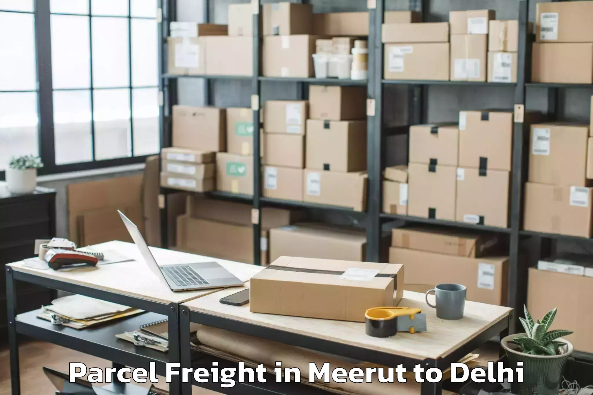 Affordable Meerut to Guru Gobind Singh Indraprastha Parcel Freight